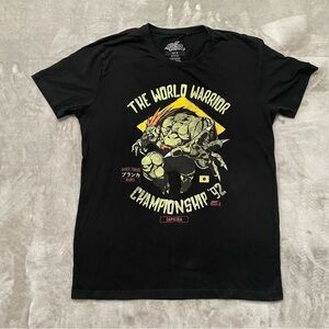 Street Fighter World Championship 92 T-Shirt XL Black Blanka Retro Gaming